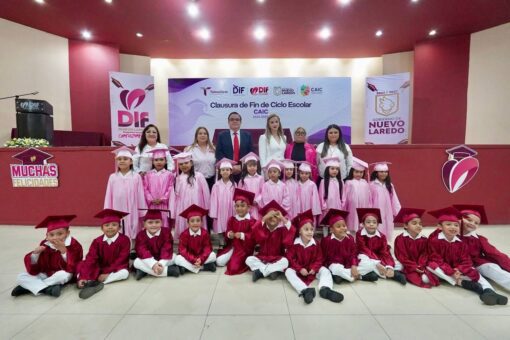 Un gran paso: 96 niños egresan de los CAIC del DIF Nuevo Laredo