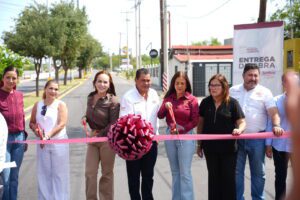 Carmen Lilia entrega rehabilitación de Ruiz Cortínez y fortalece la movilidad en corredor comercial de Nuevo Laredo